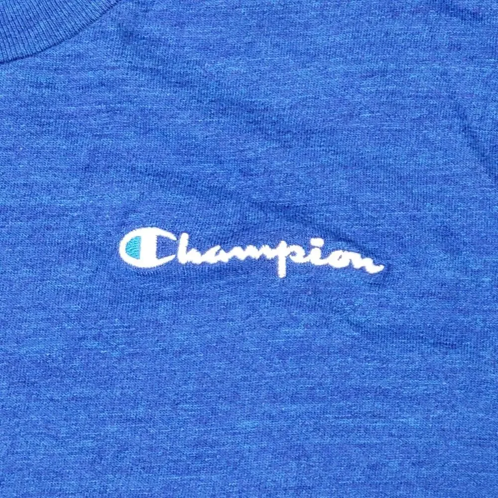 Champion T-Shirt Men's Medium Blue Short Sleeve New - Picture 4 of 9